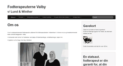 Desktop Screenshot of fodterapeuterne.com